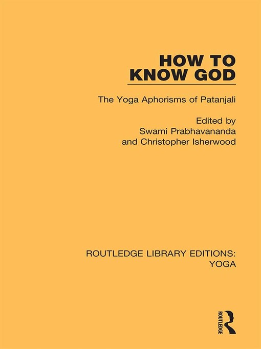 Title details for How to Know God by Swami Prabhavananda - Available